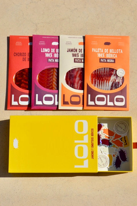 coffret cadeau avec 4 paquets