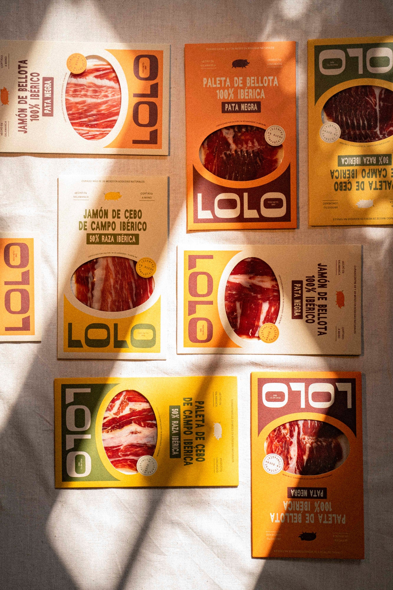 Paquet lolo côte a côte, disposé de manière géométrique