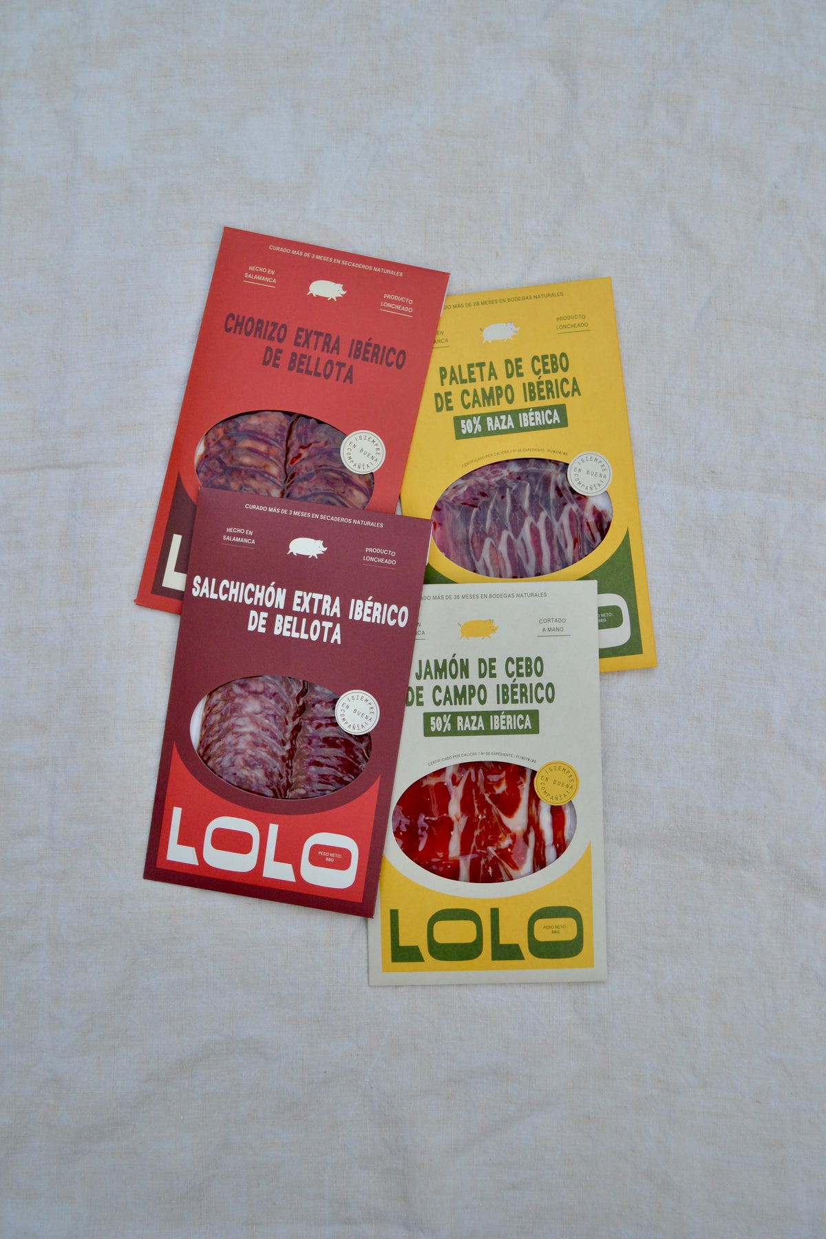 Pack Aperitivo Español | Jamón + Paleta + Chorizo + Salchichón
